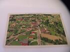 VINTAGE POSTCARD LINEN AIRPLANE VIEW OF WEAVERVILLE NC AERIAL