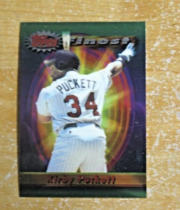 KIRBY PUCKETT 1994 Topps FINEST Card #204 HOF Twins - Picture 1 of 2