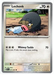 Pokemon Paldean Fates 071/091 Lechonk - Picture 1 of 1