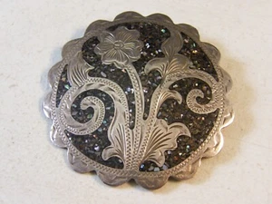 PLATA DE JALISCO V.H.L.C GUAD. MEXICO 925 STERLING FLOWER FLORAL PIN BROOCH - Picture 1 of 4