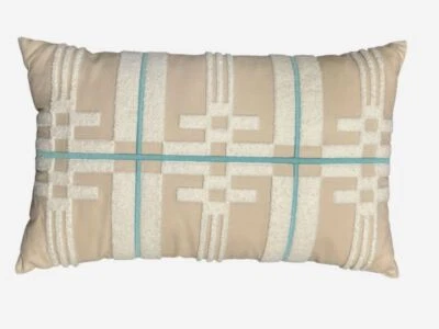 Charter Club Beige Damask Terra Mesa Decorative Cotton Pillow 14" x 22" - Image 1 of 2