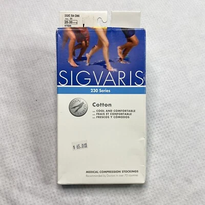 Sigvaris 230 Series Medical Compression Stockings size S4 Nylon Cotton Blend - Image 1 of 4