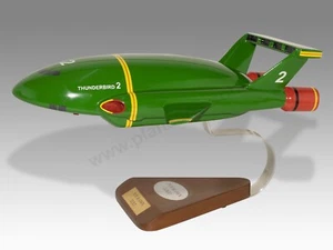 Gerry Anderson Thunderbird Thunderbirds 2 Solid Wood Handcrafted Display Model - Picture 1 of 12
