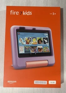 Amazon Fire 7 Kids 16GB Purple 12th Generation Brand New B0C8BZ7QG7 840268959197 - Picture 1 of 1