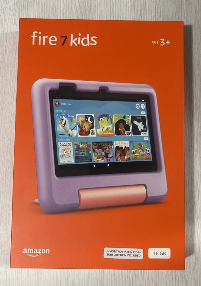 Amazon Fire 7 Kids 16GB Purple 12th Generation Brand New B0C8BZ7QG7 840268959197 - Image 1 of 1