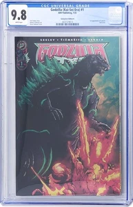 Lámina exclusiva Godzilla #1 GalaxyCon Drew Edward Johnson 9,8 CGC etiqueta azul - Imagen 1 de 2