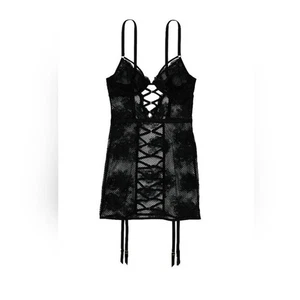 Vestido Lencería Babydoll Victoria Secret Transparente Floral Encaje Y2K Vibraciones Sexy Pequeño - Imagen 1 de 9