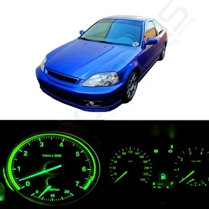 LED Kit Dashboard Gauge Cluster green Light Bulb For Honda Civic 1996-2000 AT - Picture 1 of 6