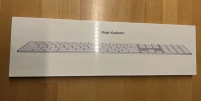 Apple Magic Keyboard A1843 Kabellose Bluetooth QWERTY Tastatur - Silber/Weiß NEU - Bild 1 von 3