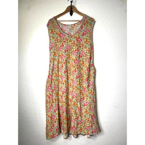 Natural Life Womens Floral Mid Shirt Dress Size Medium Summer Lightweight - Picture 1 of 8