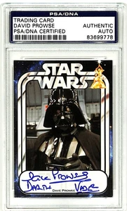 2008 Star Wars OPX Fan Days DAVE PROWSE Darth Vader Signed Card PSA/DNA SLABBED - Picture 1 of 3