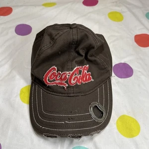 Distressed Coca Cola Brown Adjustable Hat with Bottle Opener by Anoma. - Picture 1 of 9