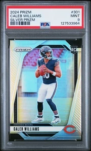Caleb Williams 2024 Prizm Silver Rookie RC #301 PSA 9 ¡COMO NUEVO! CHICAGO BEARS USC! - Imagen 1 de 2