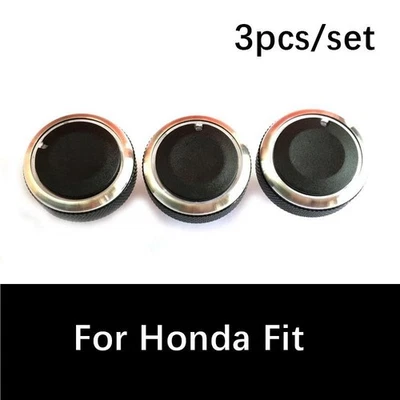 Panel Turning Switch Knob Buttons For Honda Fit 3Pcs Heater A/C Control Knob - Image 1 of 4