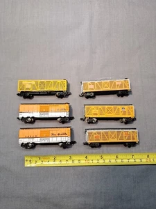 Lot Of 6 N Gauge Box Cars  Railroad Train Rio Grande Union Pacific Stock Cars - Picture 1 of 9