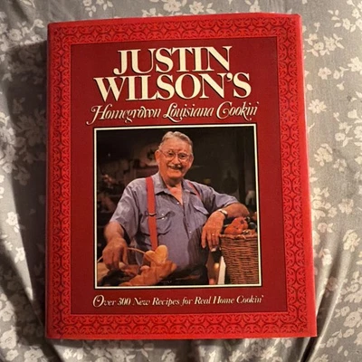 JUSTIN WILSON'S HOMEGROWN LOUISANA COOKIN Hardback Dust Jacket Brand New - Image 1 of 4