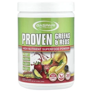 2 X Gaspari Nutrition, Proven Greens & Reds, Strawberry Lemonade, 12.69 oz (360 - Picture 1 of 3