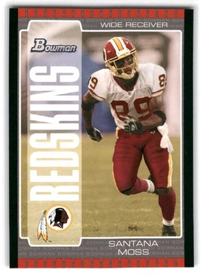 Santana Moss 2005 Bowman FOOTBALL #84 Washington Redskins - Image 1 of 2