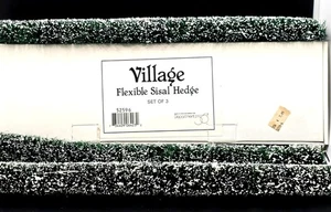 1995 Department 56 Village Flexible Sisal Hecke Set/3 Weihnachtsdorf #52596 - Bild 1 von 8