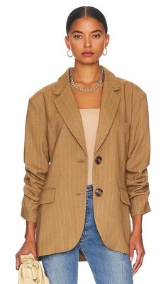 Blazer Revolve Heartloom Sawyer Boyfriend en escocés manga con cordón talla pequeña Foto 1 de 4