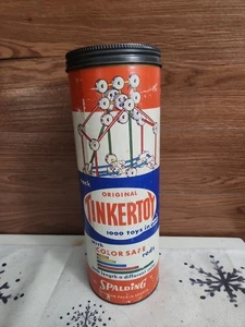 Vintage The Original TinkerToy Set ~ Bastelspielzeug 113 Teile unvollständig  - Bild 1 von 7