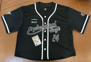 Maglia Baseball SHINEE TAEMIN Sguardo Effimero Uniforme Nera Lunga ver. + cartolina fotografica - Foto 1 di 3