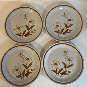 Vintage Old Brook Collection Steinzeug Trailwoods 4er Set 10,5" Essteller - Bild 1 von 10