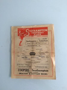 SOUTHAMPTON V TOTTENHAM HOTSPUR 28.02.1948 FA CUP GAME - Picture 1 of 2