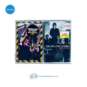 (2) SEALED Rolling Stones Cassette Tapes: No Security & Stripped, US 1st Press - Picture 1 of 14
