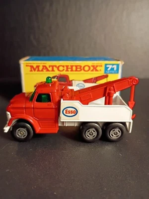 Matchbox Superfast #71C Ford Heavy Wreck Truck 1968  W/Reg Wheel F1 Script Box - Image 1 of 4