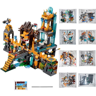 LEGO 70010 The Lion CHI Temple: TEMPLE ONLY (8 NEW SEALED BAGS, STICKERS) Chima - Image 1 of 4