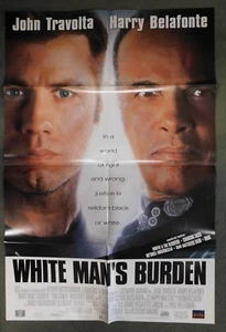 Póster de película plegable doble cara de White Man's Burden 1995 original vintage 27x40 - Imagen 1 de 2