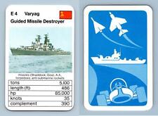Varyag Guided Missile Destroyer - Warships 1970's ACE Trumps Card