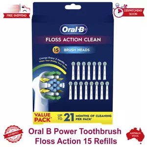Oral B Power Toothbrush Refills Floss Action 15 Pack BRAND NEW IN BOX - Picture 1 of 7