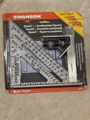 SWANSON S0101CB Speed Square Layout Tool with Blue 6-Inch, Black Gradations  - Image 1 of 2