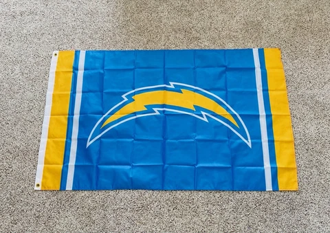 Los Angeles Chargers 3 x 5 Man Cave Flag 3x5 Banner LA Chargers New LOGO Charger Cover