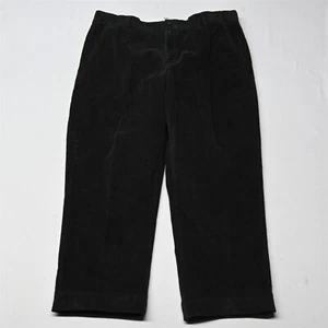 LL Bean 37x29 Black Wide Wale Comfort Waist Mens Corduroy Pants - Picture 1 of 9