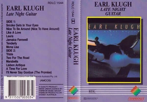 EARL KLUGH Late Night Guitar Cassette - Tape SirH70 - Picture 1 of 1