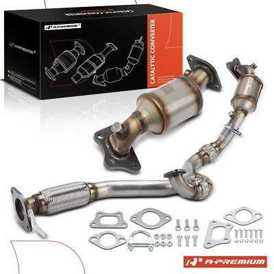 2x Catalytic Converter Front for Cadillac SRX 2010-2011 Saab 9-4X 2011 V6 3.0L - Image 1 of 4