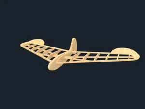 Arrowhead Free Flight Glider Model Plans and Balsa Kit 14" Wing Span - Picture 1 of 13
