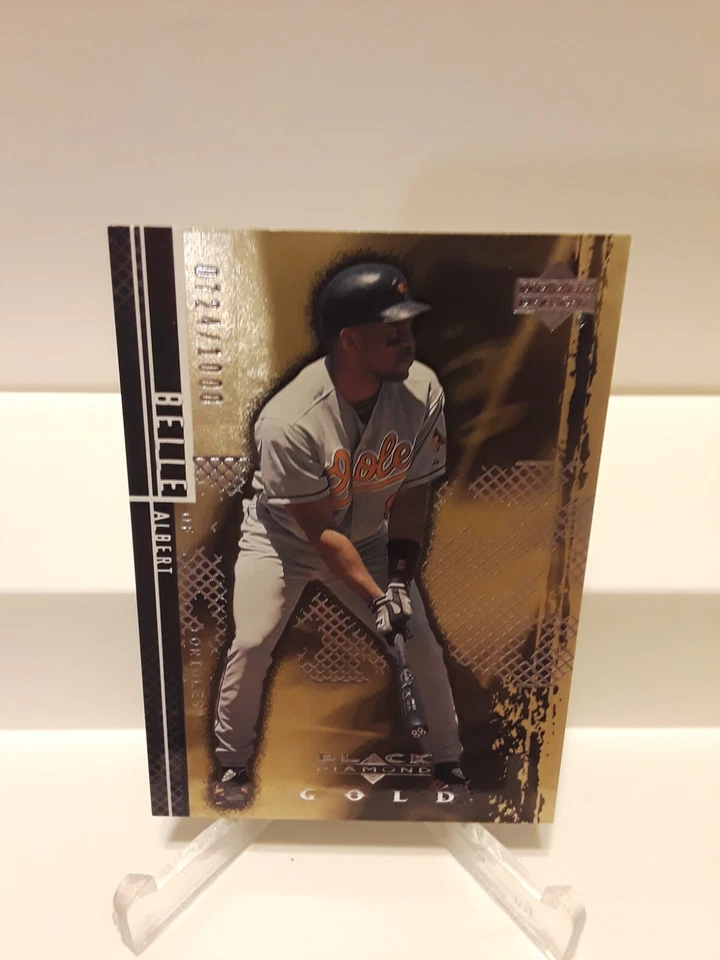 00 UD Black Diamond Rookie Edition Gold Albert Belle Baltimore Orioles # 19 - Image 1 of 2
