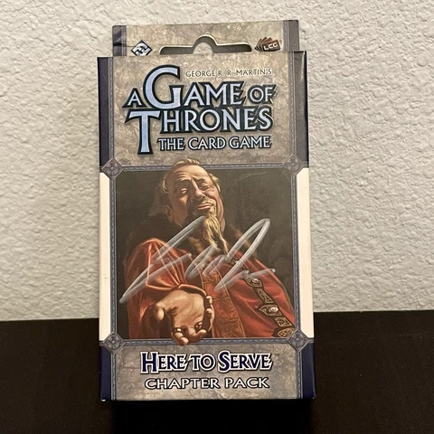 George R R Martin Autograph Signed Trading Card Game of Thrones JSA COA Cover