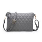Diamond-quilted Messenger Cross Body Bag Woman Small Faux Leather Uk 