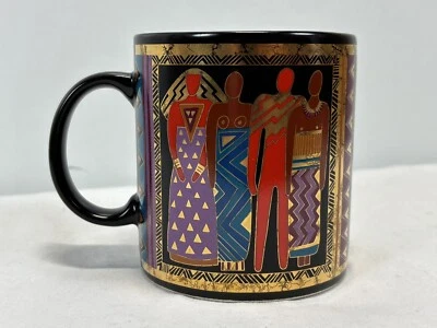 Taza Laurel Burch Tribal Spirit 1988 café té chocolate caliente bebida taza Japón de colección Foto 1 de 4