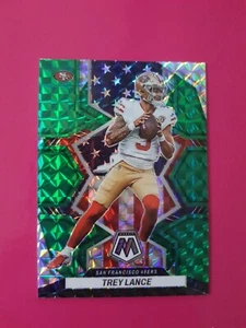 2022 Panini Mosaic #269 Trey Lance National Pride 49ers Green Mosaic Prizm - Bild 1 von 2
