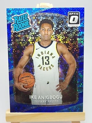 Ike Anigbogu 2017 Panini Donruss Optic Rated Fast Break Blue Prizm /50 Rookie RC - Image 1 of 3