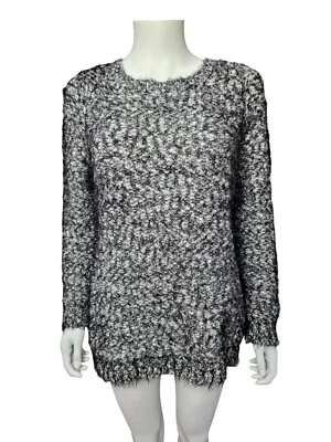 Quiz Black Multi Fluffy Bow Detail Back Cut Out Jumper Size M - Image 1 of 4