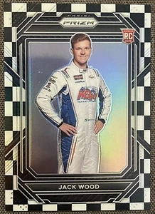 2023 Panini Prizm Racing Jack Wood Checker Prizm RC Rookie /50 - Bild 1 von 2