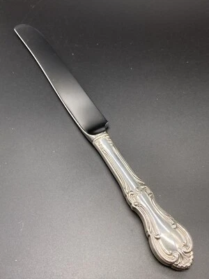 Cuchillo hueco francés de plata esterlina internacional con patrón de Juana de Arco Foto 1 de 4