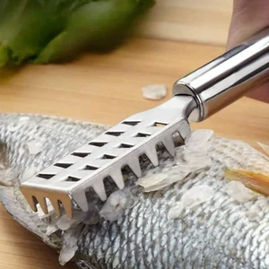 1PC Fish Scale Remover Stainless Steel Fish Scale Peeler Home Kitchen Tools - Picture 1 of 6